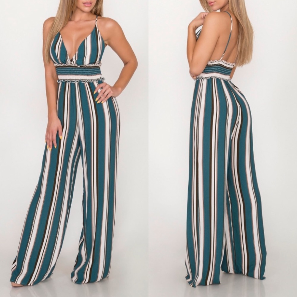 Striped Jumpsuit